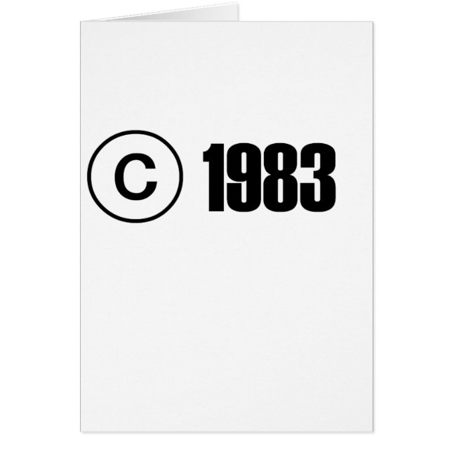 Copyright 1983 (Vorne)