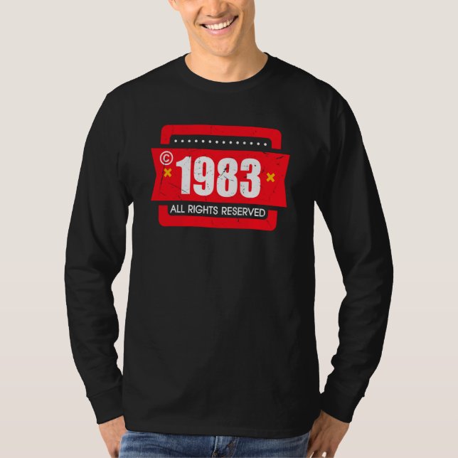 Copyright 1983 All Rights Reserve T-Shirt (Vorderseite)