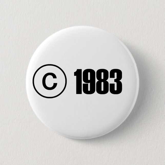 Copyright 1983 button (Vorderseite)