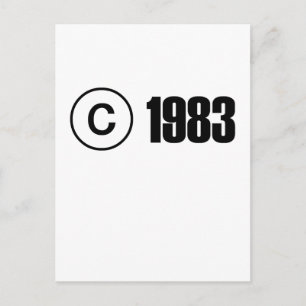 Copyright 1983 postkarte
