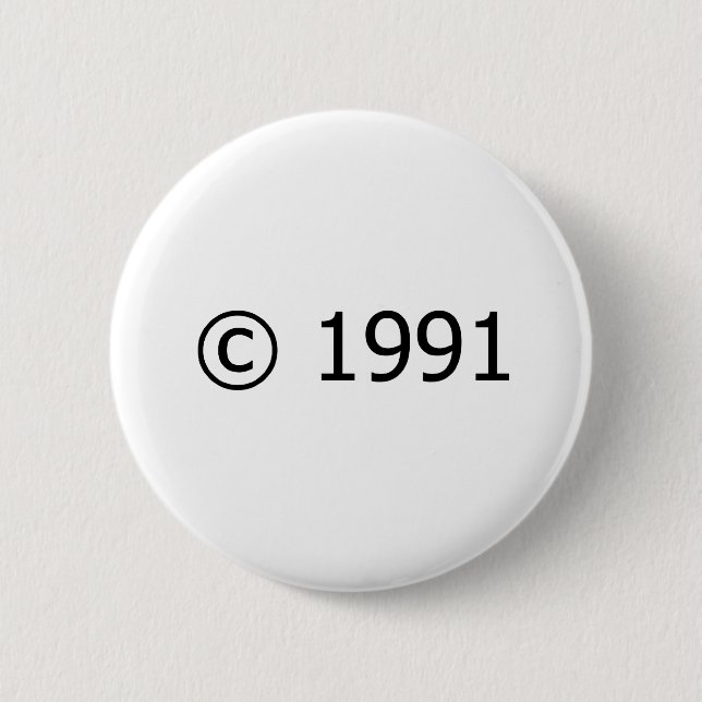 Copyright 1991 button (Vorderseite)