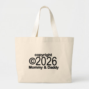 Copyright 2022 Mommy and Daddy Tote Bag Jumbo Stoffbeutel
