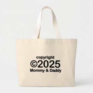 Copyright 2022 Mommy and Daddy Tote Bag Jumbo Stoffbeutel