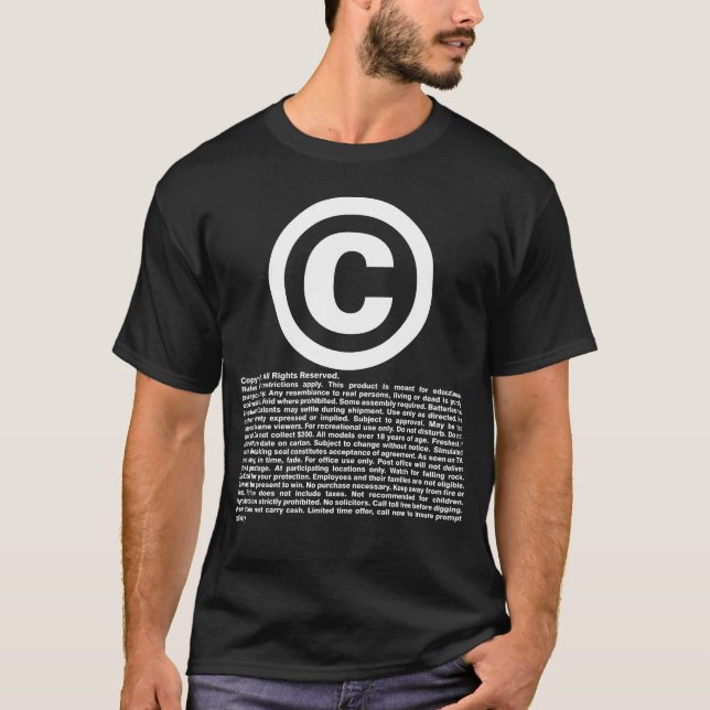 Copyright - alle Rechte vorbehalten und Verzichte T-Shirt (Vorderseite)