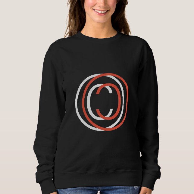 Copyright sign symbol sweatshirt (Vorderseite)