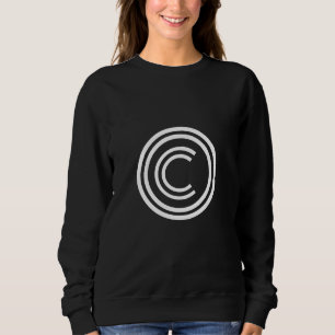 Copyright sign symbol sweatshirt