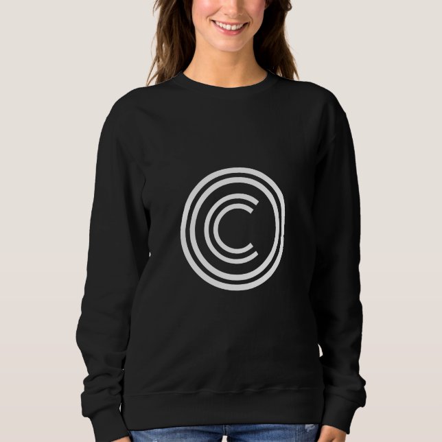 Copyright sign symbol sweatshirt (Vorderseite)