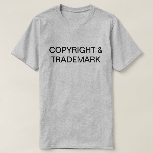 Copyright & Trademark T-Shirt (Design vorne)