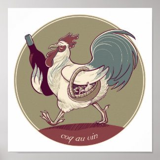 Coq au Vin Print Poster