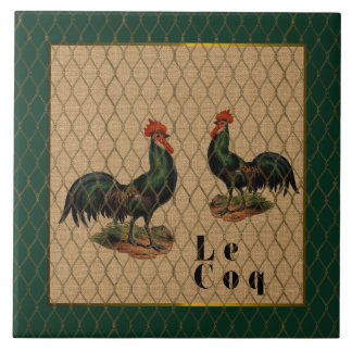 Coqs a la Ferme Vintage Fliese