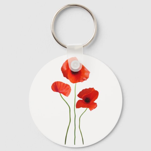 Coquelicot-Poppy Schlüsselanhänger (Vorderseite)