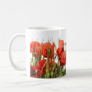 Coquelicots auf Mug und Tasse. Kaffeetasse