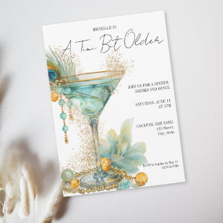 Coquette A Tini Bit Older Martini Cocktail Einladung