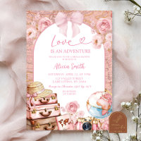 Coquette Adventure Travel Themed Brautparty Inv