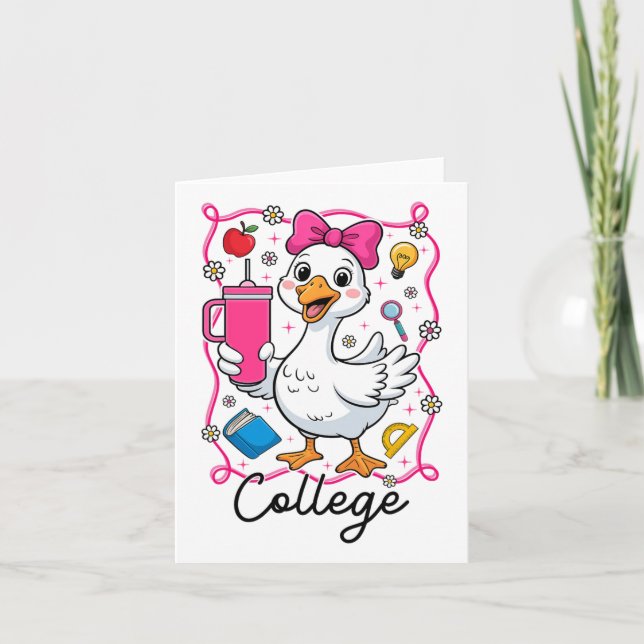 Coquette Albern Gänse Uni Kind 1. Karte (Vorderseite)