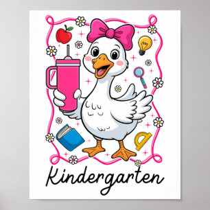 Coquette Albern Gänserinnenhof Kindergarten Girl Poster