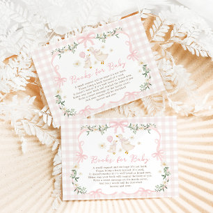 Coquette Albern Gänserosa Bücher für Baby Girl Begleitkarte