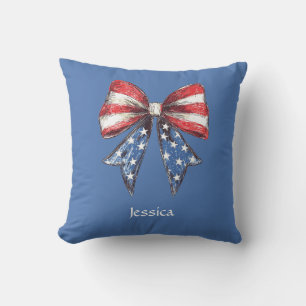 Coquette American Bow Personalisiert Kissen