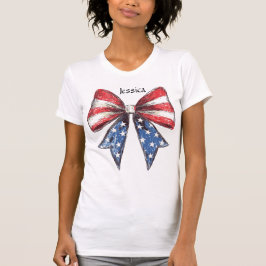 Coquette American Bow Personalisiert T-Shirt