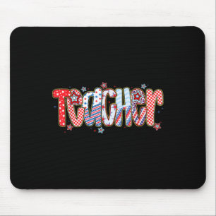 Coquette American Flag Lehrer 4. Juli Patriot Mousepad