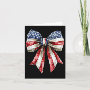Coquette American Girly 4. Juli American Flag Karte