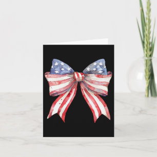 Coquette American Girly 4. Juli American Flag Karte