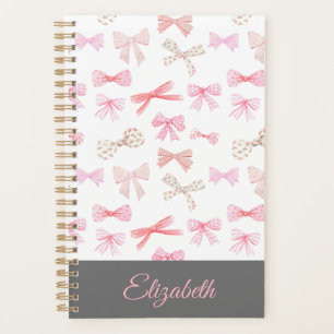 Coquette Ästhetik Light Pink Bows Planer