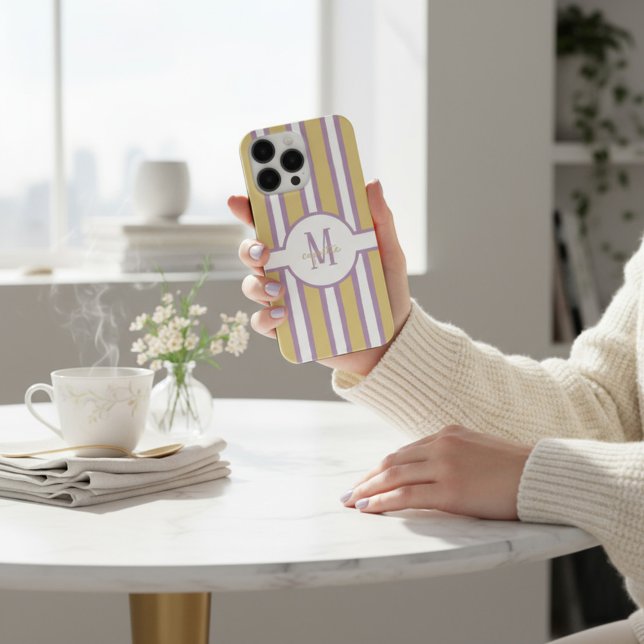 Coquette Ästhetik Personalisiert Preppy Monogram iPhone Hülle (Von Creator hochgeladen)