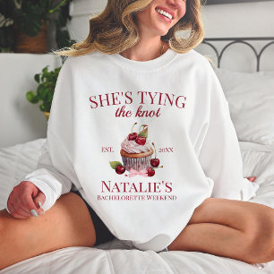 Coquette Ästhetische Pink Bow Cherry Cake Extravag Sweatshirt