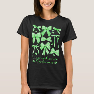 Coquette Ästhetisches Grünes Bow Lymphom T-Shirt