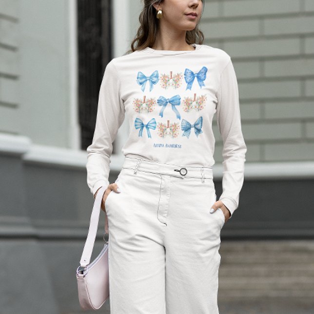 Coquette Asthma Awareness Floral Allergie T-Shirt (Von Creator hochgeladen)