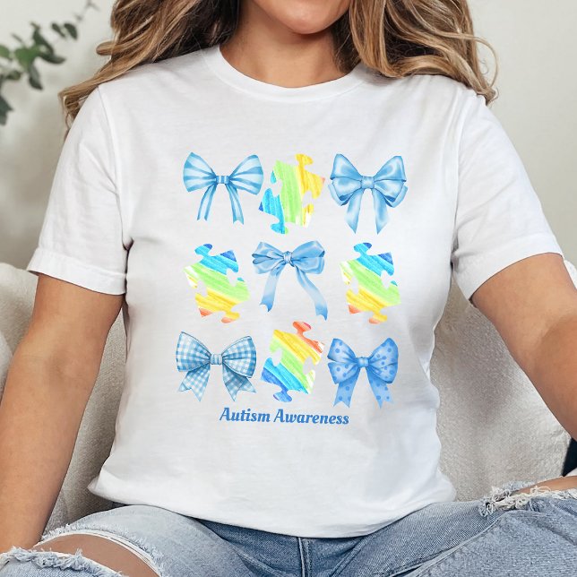Coquette Autism Awareness T - Shirt, Auf dem Spekt Tri-Blend Shirt (Von Creator hochgeladen)