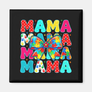 Coquette Autismus Mama Autismus-Bewusstseinsmonat Magnet