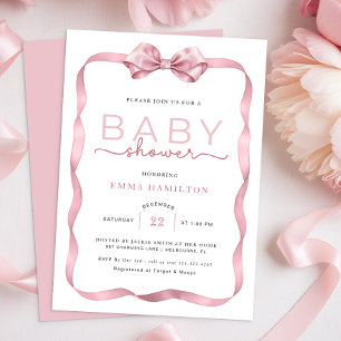 Coquette Baby Shower Danke Sticker - Elegant P Einladung