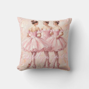 Coquette-Ballerina-Kinderzimmer-Kunst    Acryl-Kun Kissen
