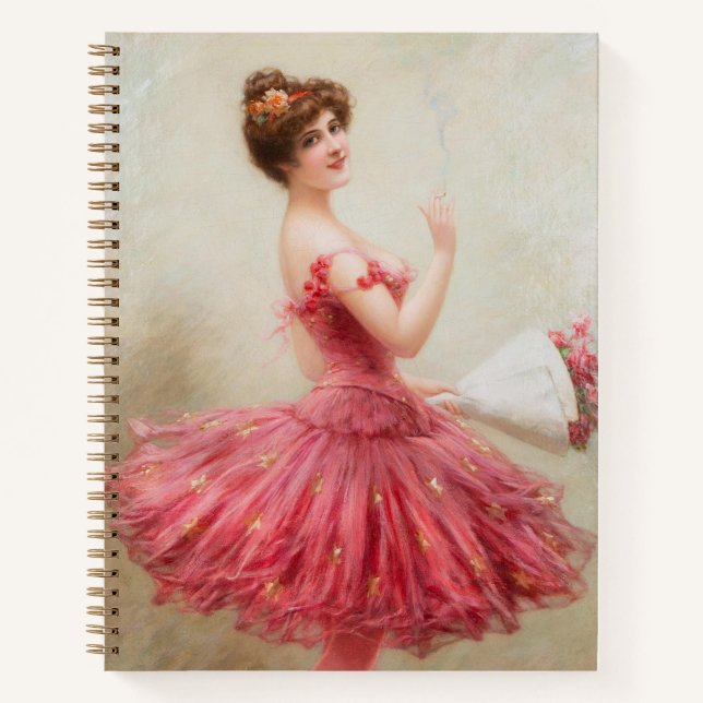 Coquette Ballerina Notizbuch (Vorderseite)