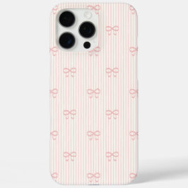 Coquette Ballett Rosa Schleifen & Pinstreifen iPhone 16 Pro Max Hülle