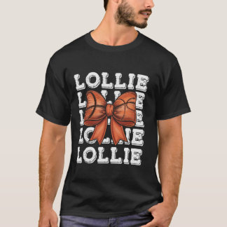 Coquette Basketball LOLLIE Matching Family Bow T-Shirt