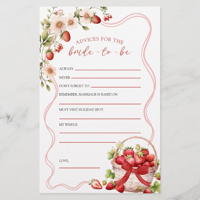 Coquette Berry in der Liebe Ratschläge zum Spiel (Vorderseite)