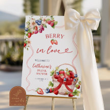 Coquette Berry In Love Brautparty-Willkommensschil