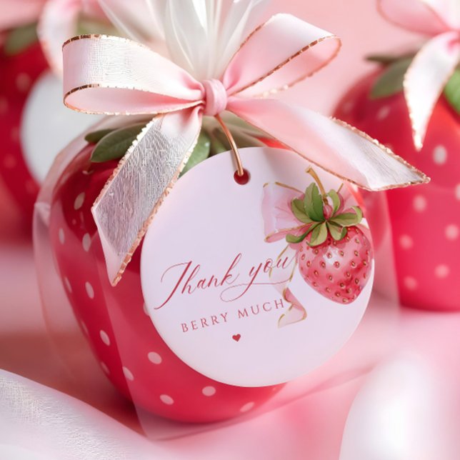 Coquette Berry Sweet Baby Dusche Geschenkanhänger (Von Creator hochgeladen)