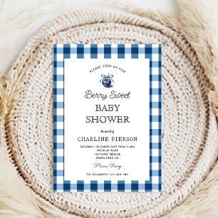 Coquette Berry Sweet Heidelbeere Babydusche Einladung