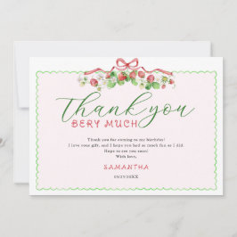 Coquette Berry Sweet jedes Alter Geburtstag Dankeskarte