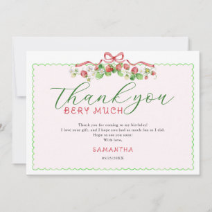 Coquette Berry Sweet jedes Alter Geburtstag Dankeskarte
