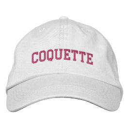 Coquette Bestickte Baseballkappe