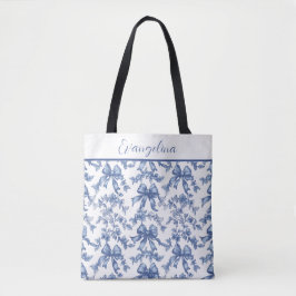 Coquette Blue and White Toile Bride Bachelorette