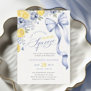 Coquette Blue Lemon Brautparty Einladung