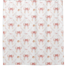 Coquette Bogen Wasserfarbe Duschvorhang