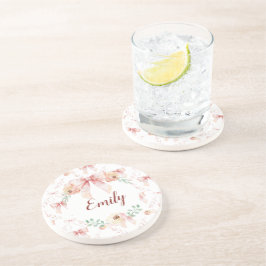 Coquette Bogen Wasserfarbe Getränkeuntersetzer