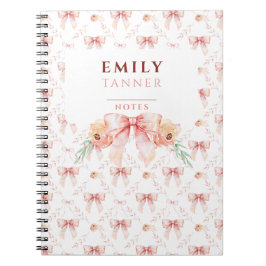 Coquette Bogen Wasserfarbe Notizblock